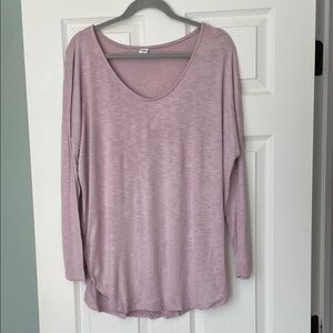 Old Navy Women's Lavender Long Sleeve Top L